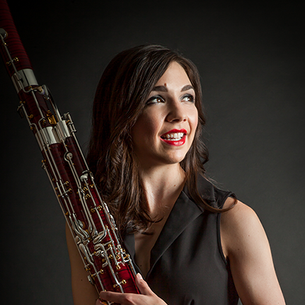 Portrait of Brittany Harrington, Principal Bassoon.