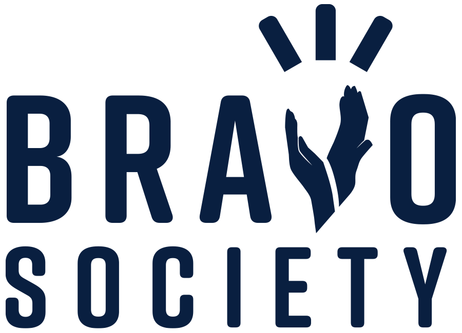 Graphic of the Bravo Society Logo.