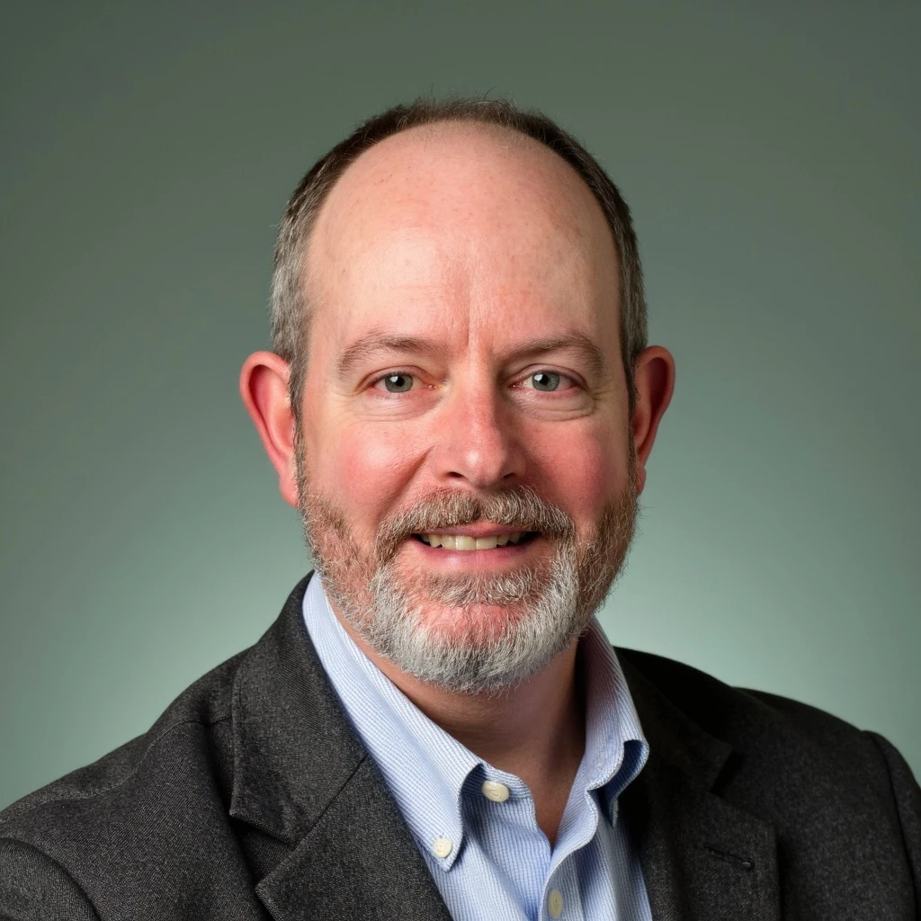 Photo of board member Mark Deaton smiling.